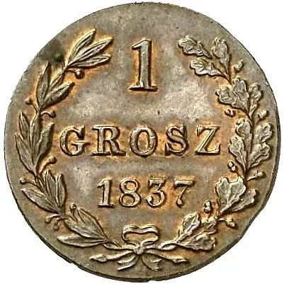 1 грош 1837, MW