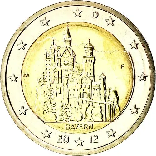 2 евро 2012, G, Бавария [Германия]