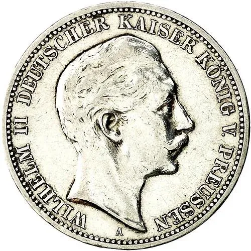 3 марки 1908, A, Пруссия [Германия / Германская Империя]