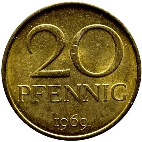 20 пфеннигов 1969 [Германия / ГДР]