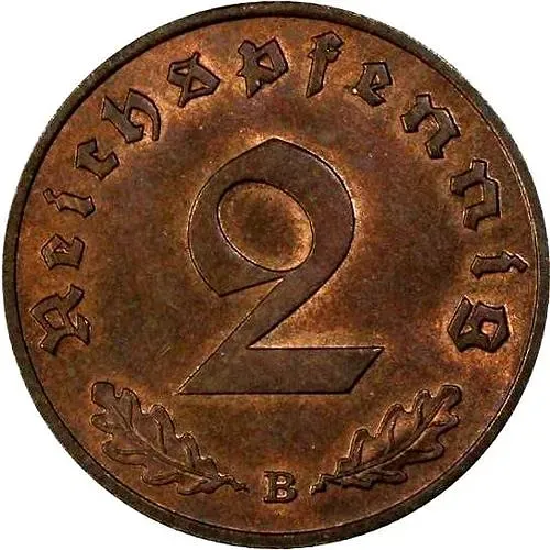 2 рейхспфеннига 1939 [Германия / Третий рейх]