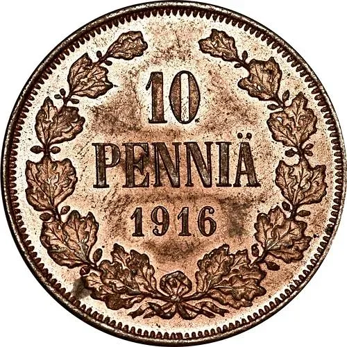 10 Pennia 1916
