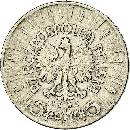 5 злотых 1935, Пилсудский [Польша]