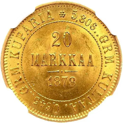 20 марок 1878, S