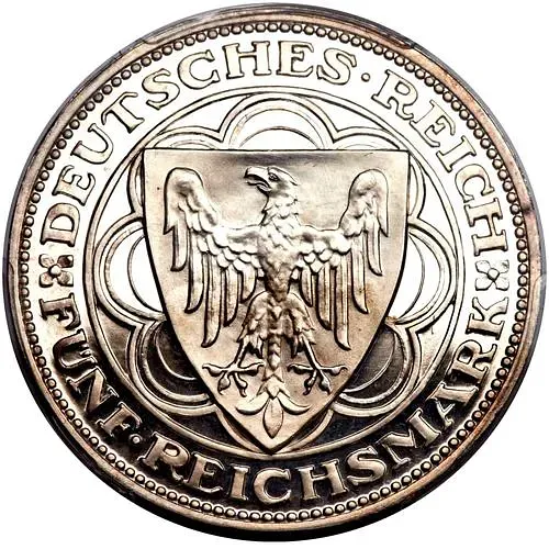 5 рейхсмарок 1927, A, Бремерхафен [Германия]