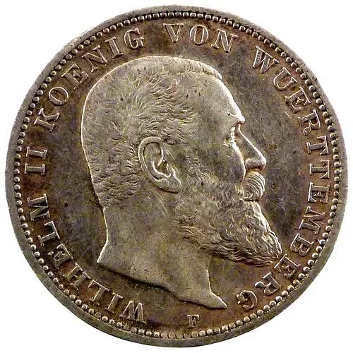 3 марки 1910, F, Вюртемберг [Германия / Германская Империя]