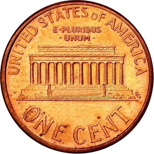 1 цент 1993, без обозначения монетного двора [США]