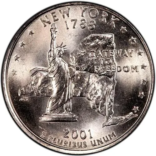 25 центов 2001, D, Нью-Йорк [США]