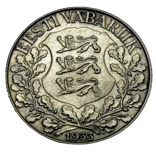 1 крона 1933, 10 лет песенному фестивалю [Эстония]