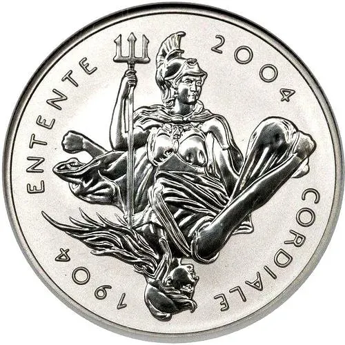 5 фунтов 2004, сердечное соглашение [Великобритания] Proof