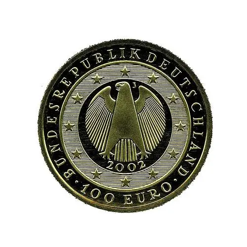 100 евро 2002, J, переход к евро [Германия]