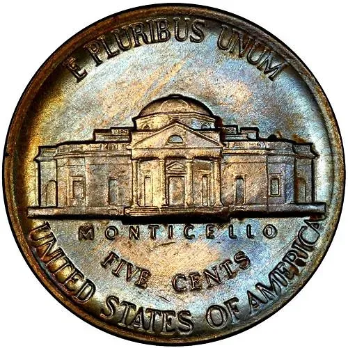 5 центов 1986, D, Томас Джефферсон [США]
