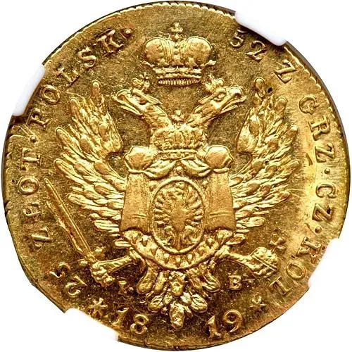 25 злотых 1819, IB