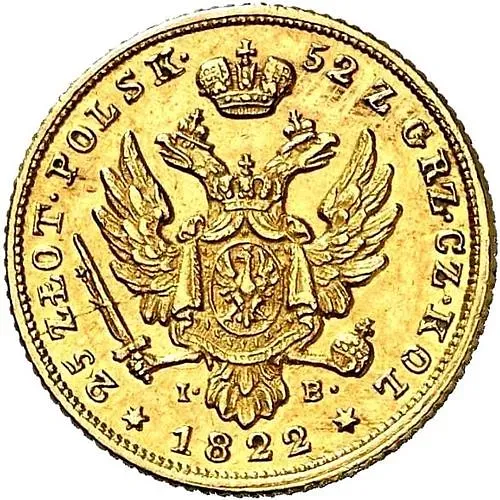 25 злотых 1822, IB