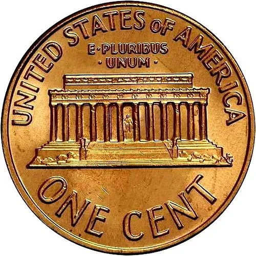 1 цент 1971, без обозначения монетного двора [США]