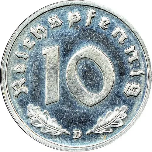 10 рейхспфеннигов 1947, оккупация [Германия / Третий рейх]