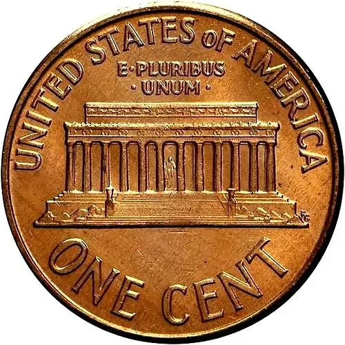 1 цент 1961, D, знак монетного двора "D" - Денвер [США]