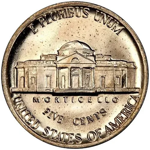 5 центов 1985, D, Томас Джефферсон [США]
