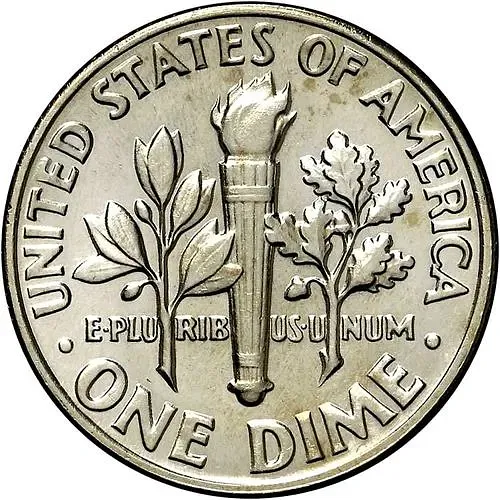 10 Cents 1970, D, Mint Mark "D" - Denver [USA]