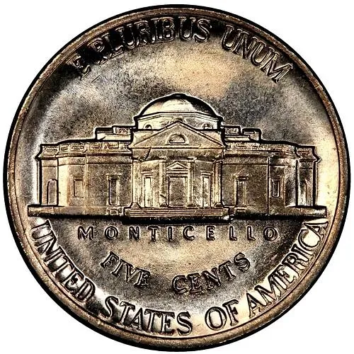 5 центов 1988, D, Томас Джефферсон [США]