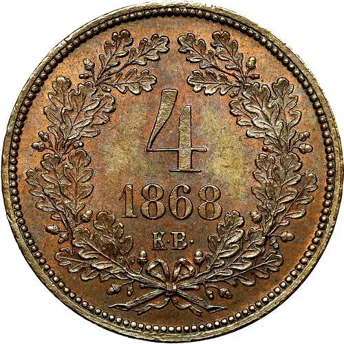 4 крейцераr 1868 [Венгрия]
