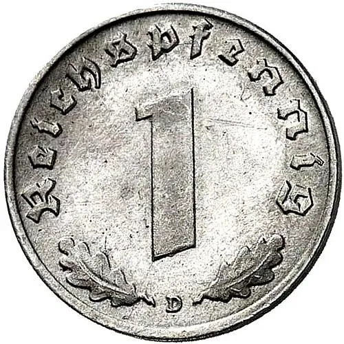 1 рейхспфенниг 1946, оккупация [Германия / Третий рейх]