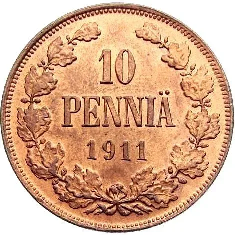 10 Pennia 1911