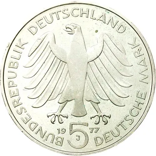 5 марок 1977, Гаусс [Германия / ФРГ]