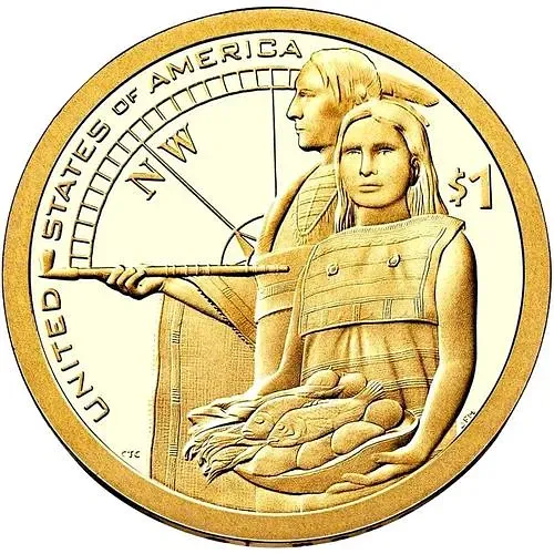 1 доллар 2014, P, Сакагавея [США]