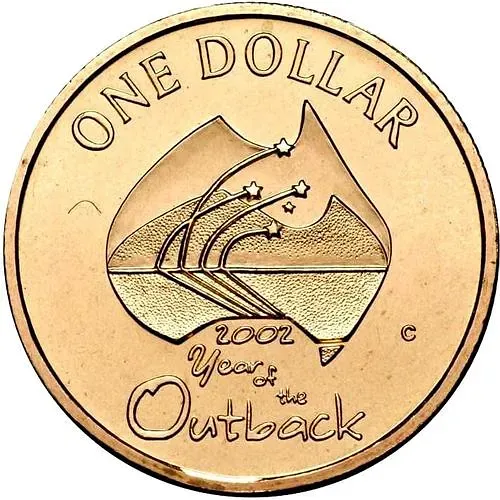 1 доллар 2002, C, отдаленные районы Австралии [Австралия]