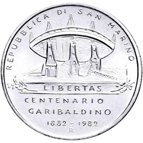 1000 лир 1982, 100 лет со дня смерти Джузеппе Гарибальди [Сан-Марино]