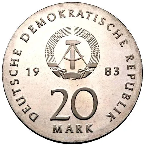 20 марок 1983, Мартин Лютер [Германия / ГДР]