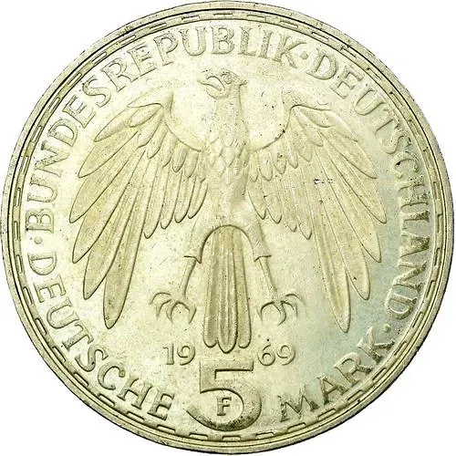 5 марок 1969, Меркатор [Германия / ФРГ]