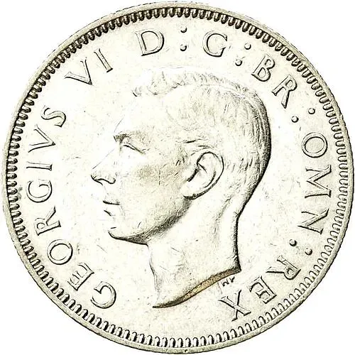 1 шиллинг 1942, лев стоящий на короне [Великобритания]