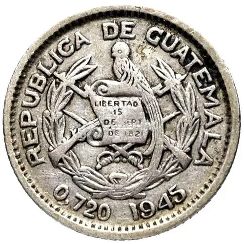5 сентаво 1945 [Гватемала]