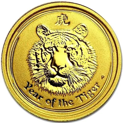 5 долларов 2010, P, год тигра [Австралия]