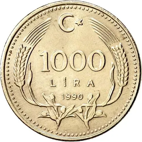 1000 лир 1990 [Турция]
