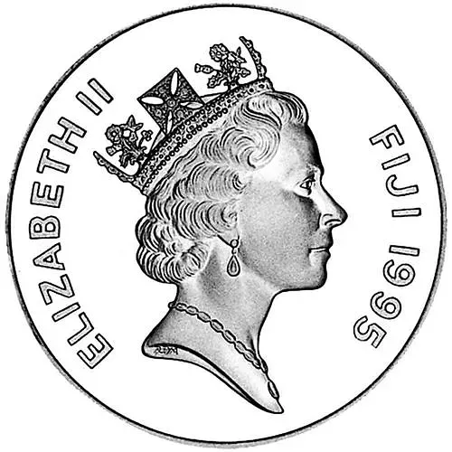 10 долларов 1995, Вымирающие виды - Веерохвостки [Фиджи] Proof