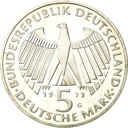 5 марок 1973, Национальное Собрание [Германия / ФРГ]