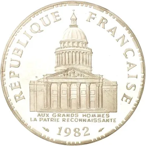 100 франков 1982, Пантеон [Франция]