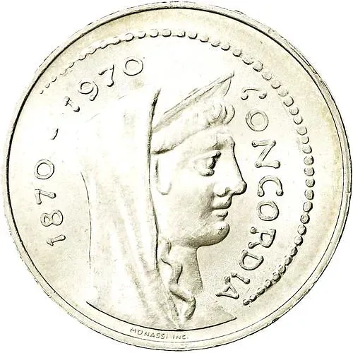 1000 лир 1970, 100 лет Риму в качестве столицы Италии [Италия]