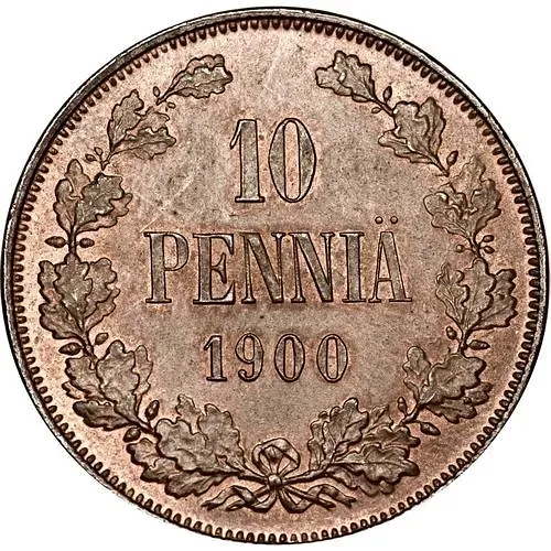 10 Pennia 1900