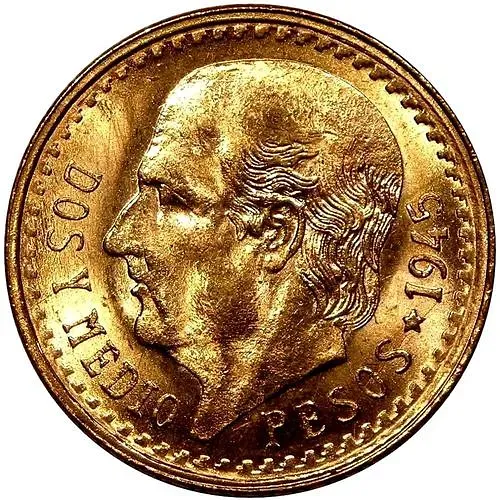 2 1/2 песо 1945 [Мексика]