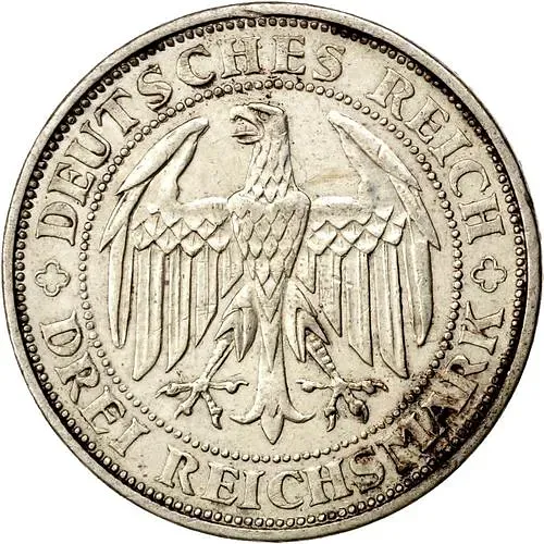 3 рейхсмарки 1929, Мейсен [Германия]