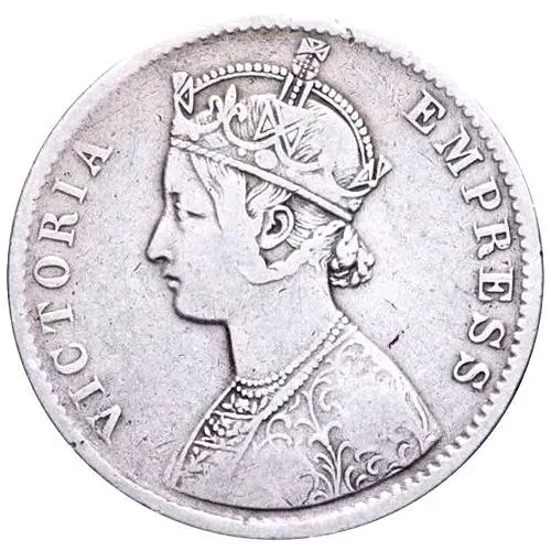 1 Rupee 1890, C, mint mark: "C" - Calcutta [India / British India]