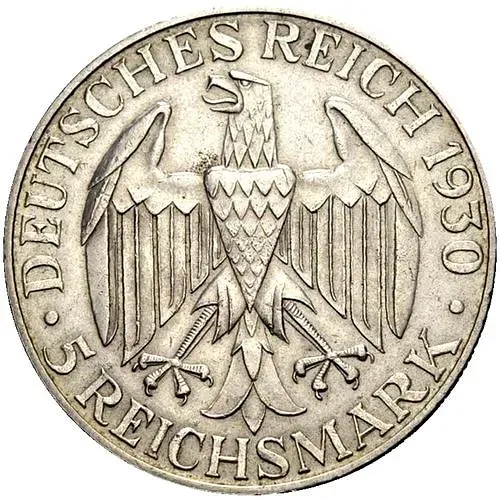 5 рейхсмарок 1930, D, Цеппелин [Германия]