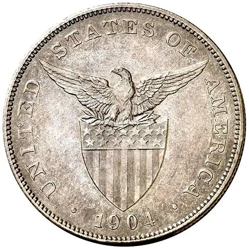 1 песо 1904, без обозначения монетного двора [Филиппины]