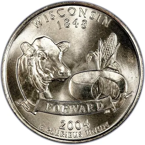 25 центов 2004, P, Висконсин [США]