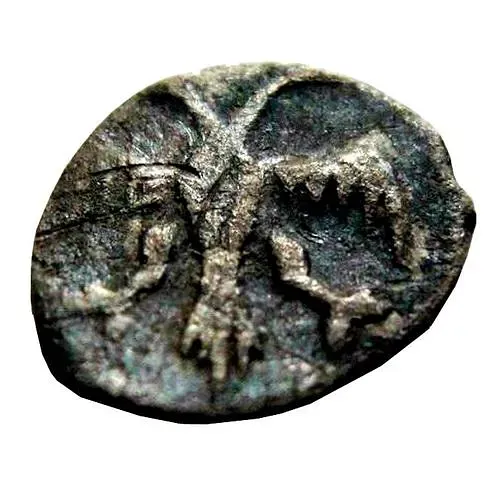 полушка Алексея Михайловича 1645-1676, двуглавый орел