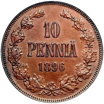 10 Pennia 1896